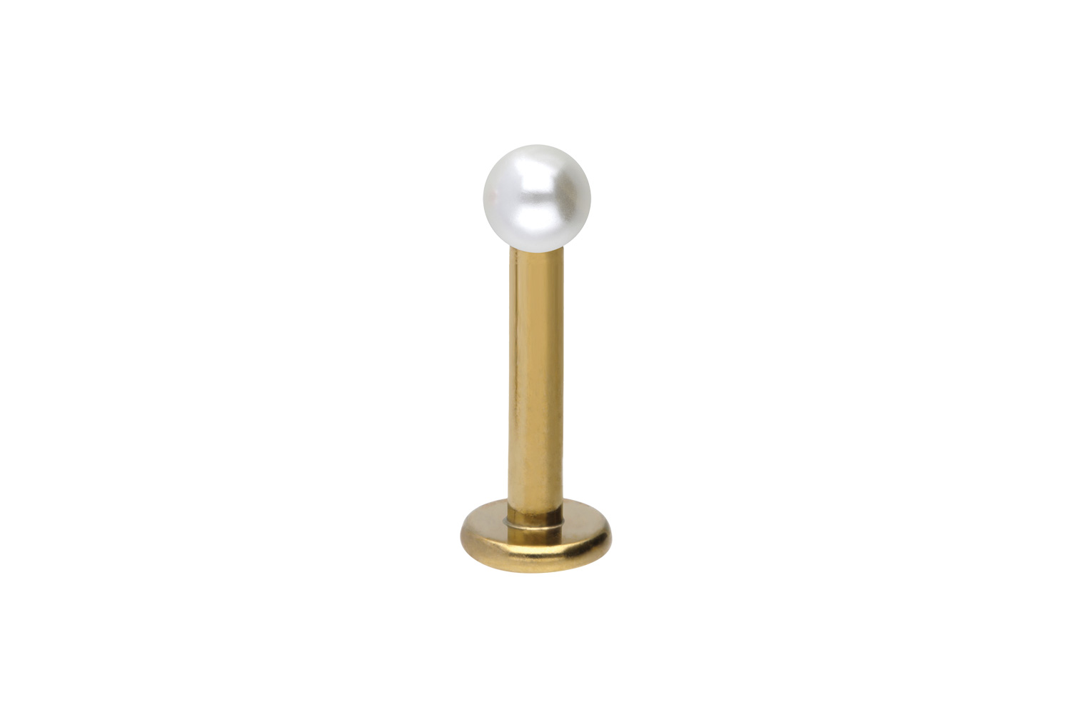 Chirurgenstahl Labret Piercing SYNTHETISCHE PERLE